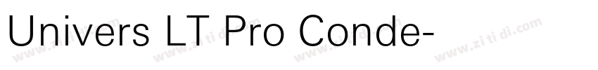 Univers LT Pro Conde字体转换